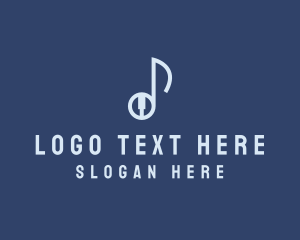 Note - Musical Note Pianist logo design