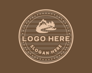 Hills - Mountain Peak Travel logo design