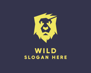 Wild Lion Mane logo design