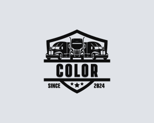 Flatbed - Freight Logistics Trucking logo design