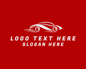 Road Trip - Fast Racing Car logo design