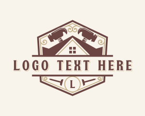 Hammer - Carpentry Hammer Repair logo design