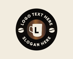 Disc - Disc Café Letter Badge logo design