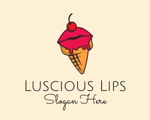Lips - Lips Ice Cream logo design