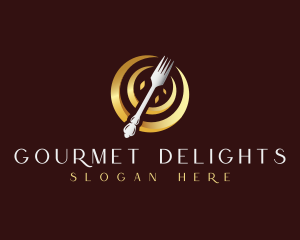 Fork Restaurant Dining logo design