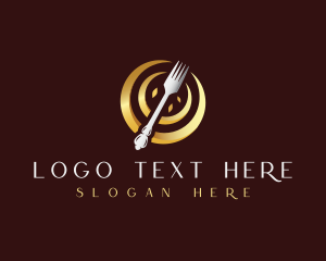 Fast Food - Fork Restaurant Dining logo design