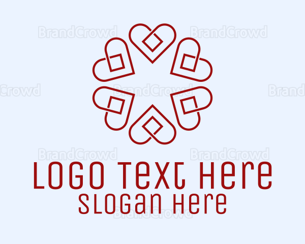 Floral Heart Diamond Logo