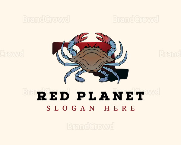 Maryland Crab Crustacean Logo