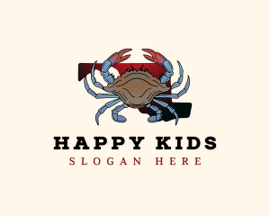 Maryland Crab Crustacean Logo