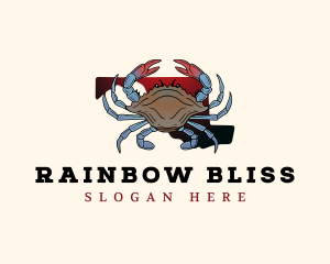 Maryland Crab Crustacean Logo