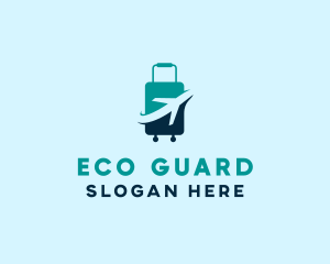 Steward - Luggage Airplane Travel logo design