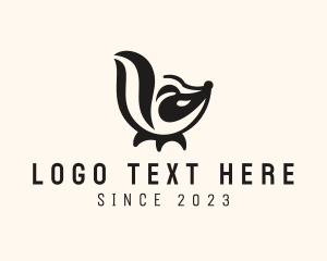 Zoology - Modern Skunk Animal logo design