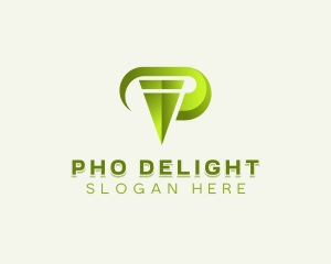 Digital Consultant Company Letter P logo design