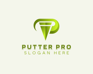 Digital Consultant Company Letter P logo design