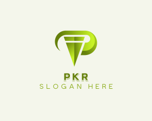 Digital Consultant Company Letter P logo design