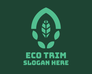 Green Eco Leaf logo design