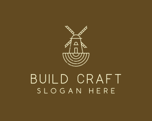 Rustic Farm Windmill logo design