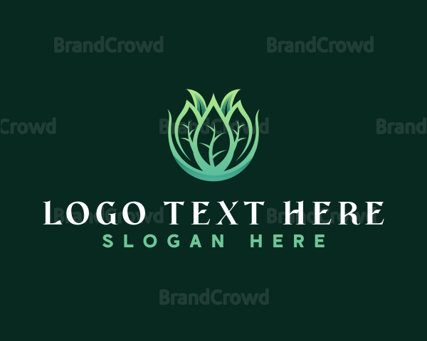 Plant Landscaping Leaves Logo