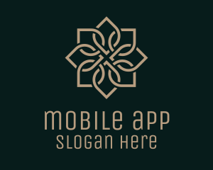 Flooring - Brown Floral Motif logo design