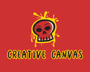 Art - Skull Graffiti Art logo design