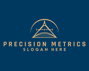 Measurement - Architecture Bridge Compass logo design