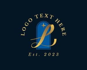 Letter L - Elegant Boutique Arch logo design