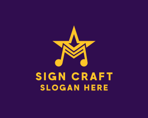 Sign - Musical Talent Star logo design