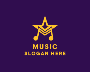 Musical Talent Star  logo design
