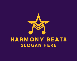 Music - Musical Talent Star logo design