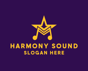 Music - Musical Talent Star logo design