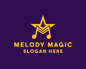 Music - Musical Talent Star logo design