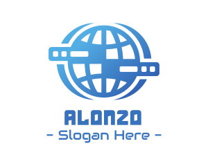 Global Server Tech Company logo design