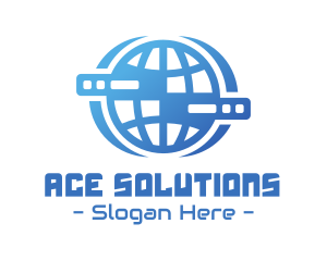 Global Server Tech Company logo design