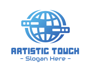 Global Server Tech Company logo design