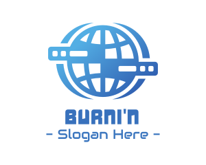 Global Server Tech Company logo design