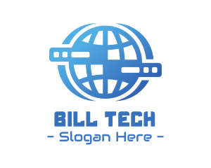 Global Server Tech Company logo design