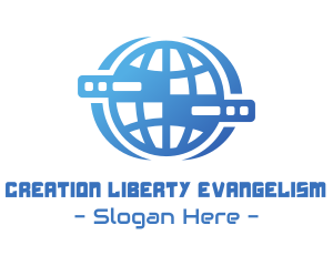 Global Server Tech Company logo design