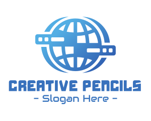 Global Server Tech Company logo design