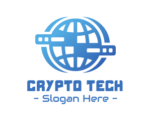 Global Server Tech Company logo design