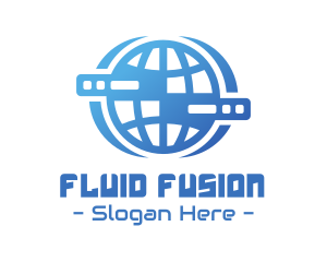 Global Server Tech Company logo design