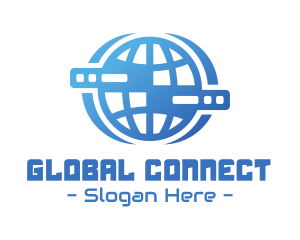 Global Server Tech Company logo design