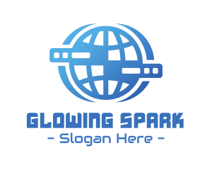 Global Server Tech Company logo design