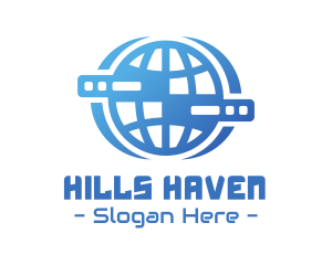 Global Server Tech Company logo design