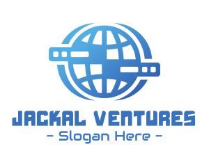 Global Server Tech Company logo design