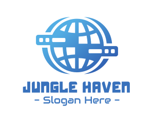 Global Server Tech Company logo design