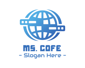 Global Server Tech Company logo design