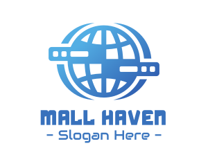 Global Server Tech Company logo design