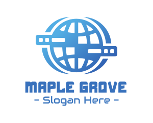 Global Server Tech Company logo design