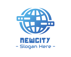 Global Server Tech Company logo design