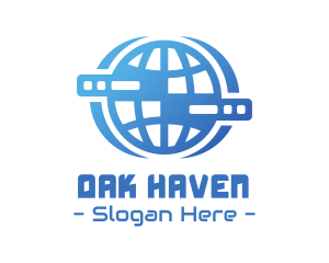 Global Server Tech Company logo design